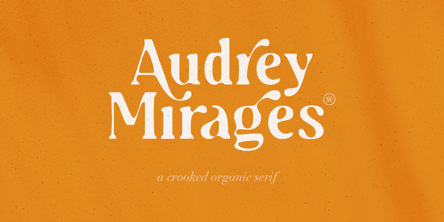 Przykład czcionki Audrey Mirages